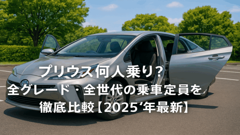 プリウス何人乗り？全グレード・全世代の乗車定員を徹底比較【2025年最新】