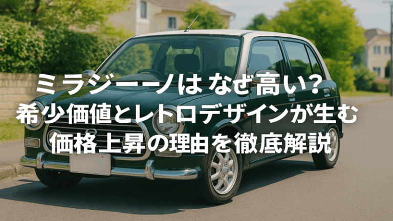 ミラジーノはなぜ高い？希少価値とレトロデザインが生む価格上昇の理由を徹底解説