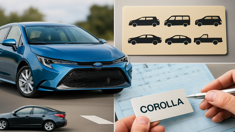 1.車種とは何か？車名との違いを理解する