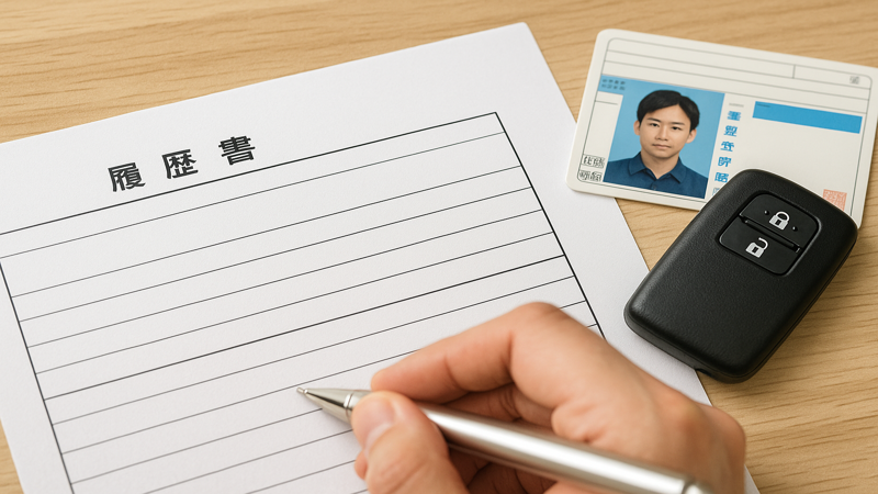 2.履歴書における車種の正しい書き方
