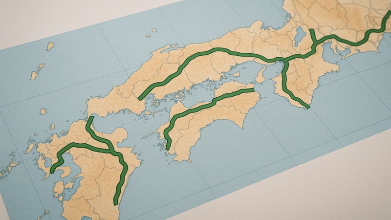2.西日本の主要高速道路別通行止め頻発区間