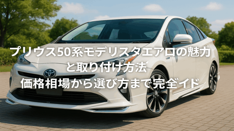プリウス50系モデリスタエアロの魅力と取り付け方法｜価格相場から選び方まで完全ガイド
