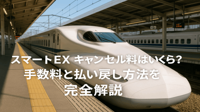 スマートEXキャンセル料はいくら？手数料と払い戻し方法を完全解説