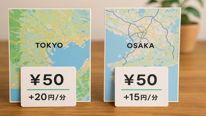 2. LUUP料金の詳細と地域別の違い