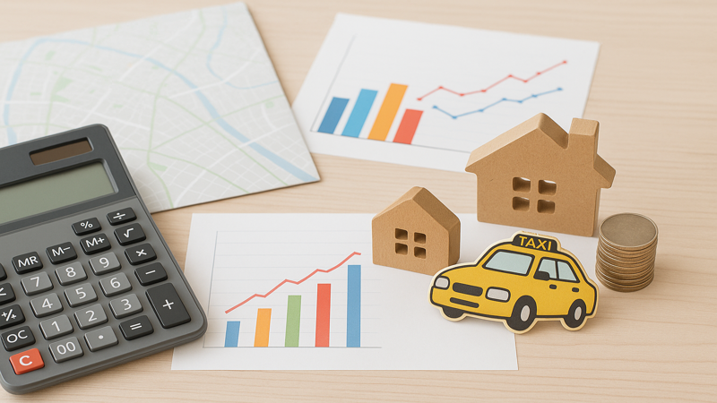 1.タクシー30分利用時の料金相場と計算方法