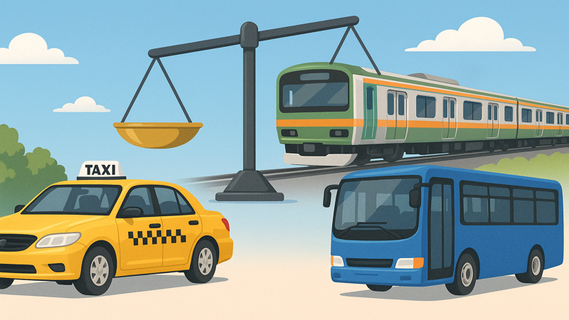 4.タクシー以外の交通手段との料金比較