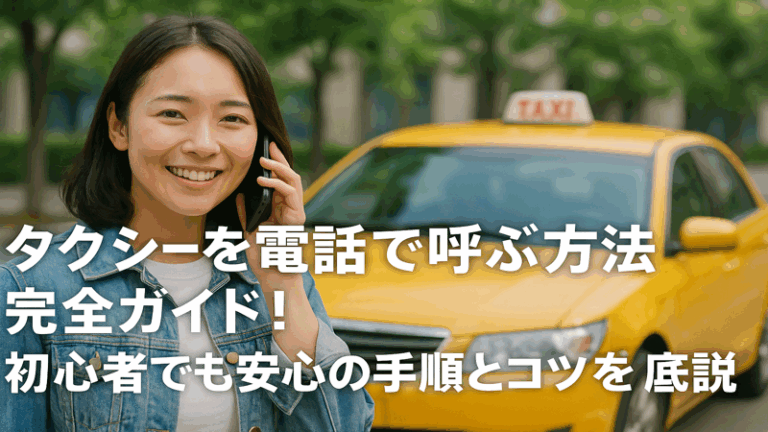 タクシーを電話で呼ぶ方法完全ガイド！初心者でも安心の手順とコツを徹底解説