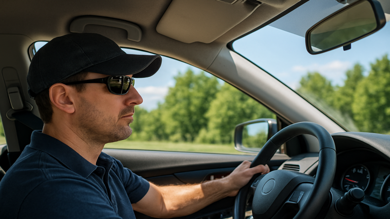 3.運転席での合法的な日除け対策の代替手段