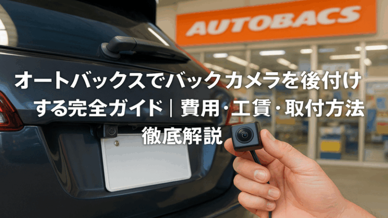 オートバックスでバックカメラを後付けする完全ガイド｜費用・工賃・取付方法を徹底解説