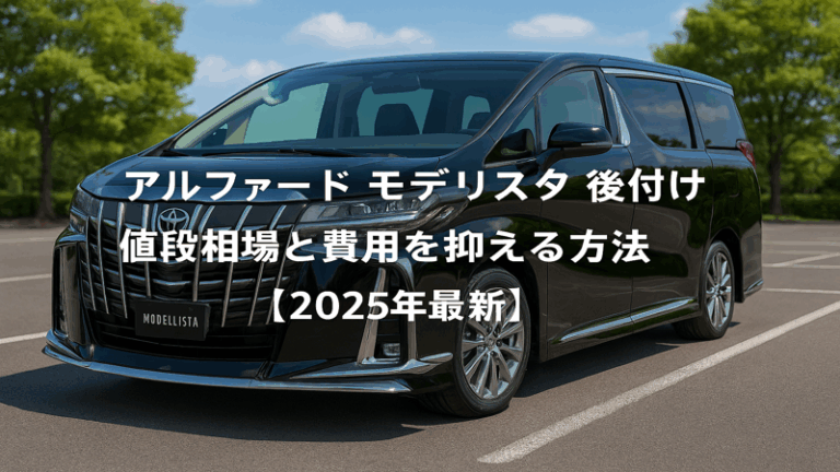 アルファード モデリスタ 後付けの値段相場と費用を抑える方法【2025年最新】