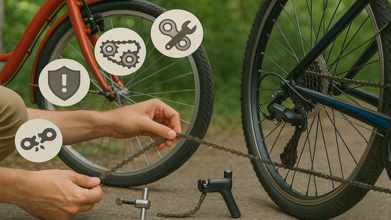 1.自転車のチェーンが外れた時の自分でできる直し方