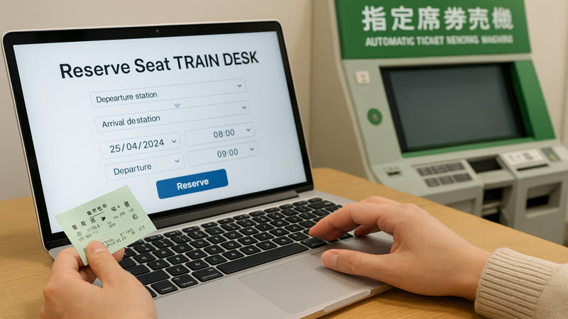 2.指定席TRAIN DESKの予約方法と料金体系