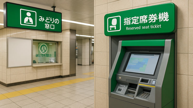 1.指定席券売機がどこにあるか基本情報