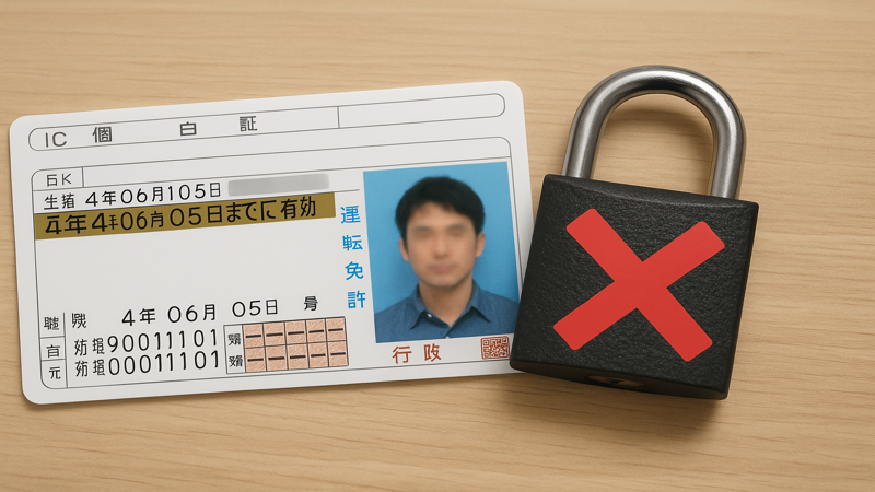 3.暗証番号を3回間違えてロックされた場合