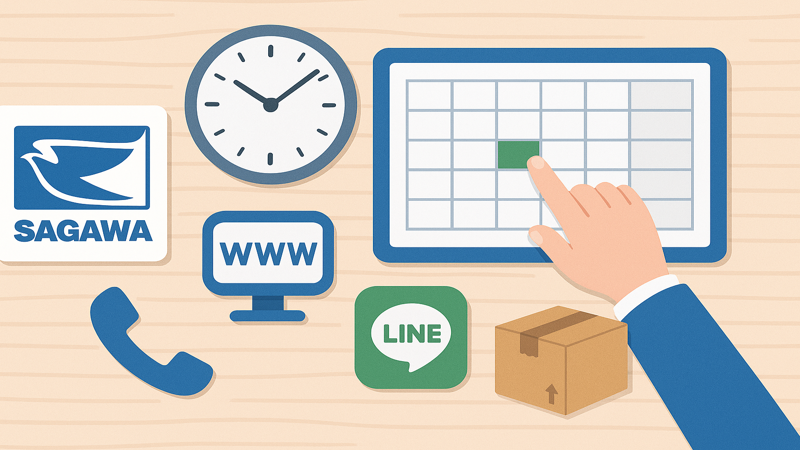 1.佐川急便の時間指定変更方法【基本編】