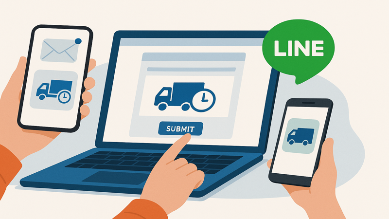 3.WEBとLINEで佐川急便の時間指定を変更する方法