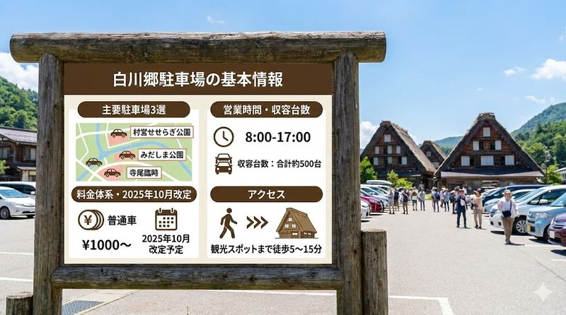 1.白川郷駐車場の基本情報