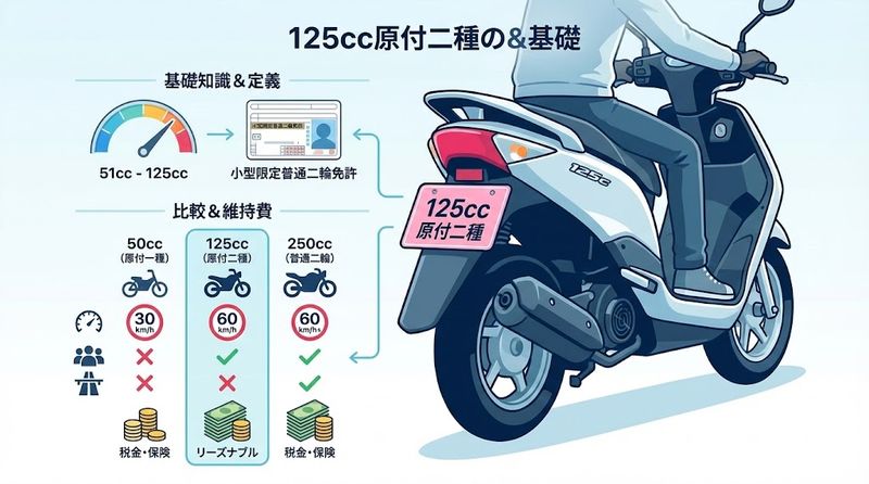 1. 125ccバイクとは？原付二種の基礎知識