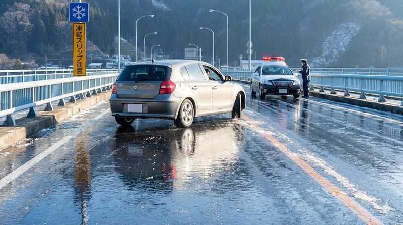 1. 路面凍結でノーマルタイヤ走行の危険性と違反になるケース