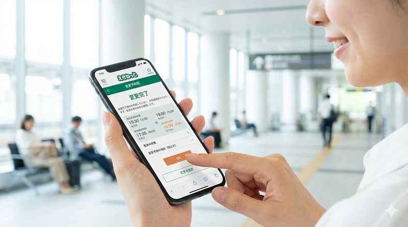 3.えきねっとで当日に時間変更する手順