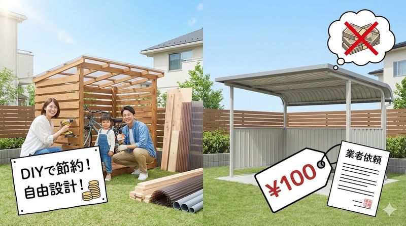 1.自転車置き場をDIYで安く作るメリットとは