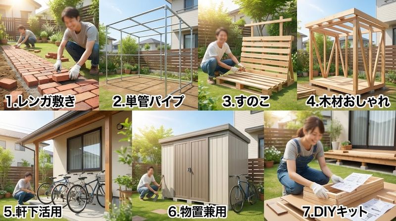 3.自転車置き場DIYの具体的な作り方7選