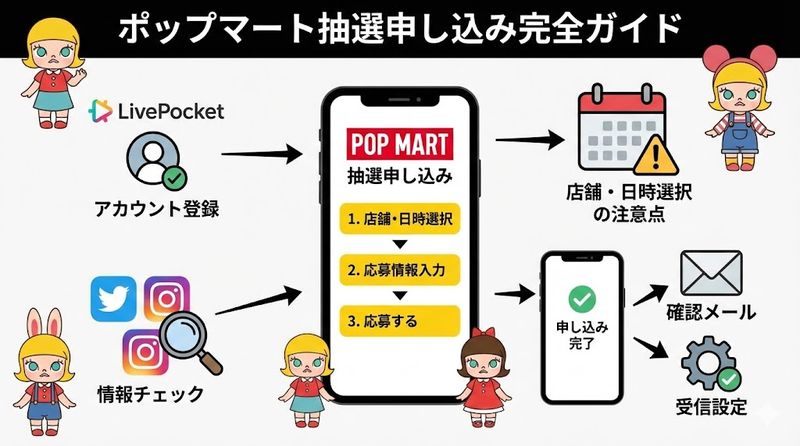 2.ポップマート抽選ページの申し込み方法を完全解説