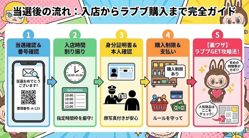 4.当選後の流れと入店から購入までの手順