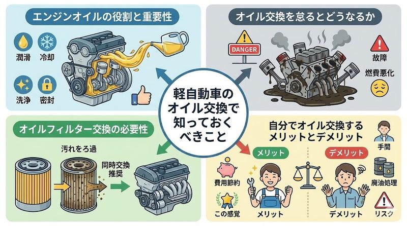 4.軽自動車のオイル交換で知っておくべきこと