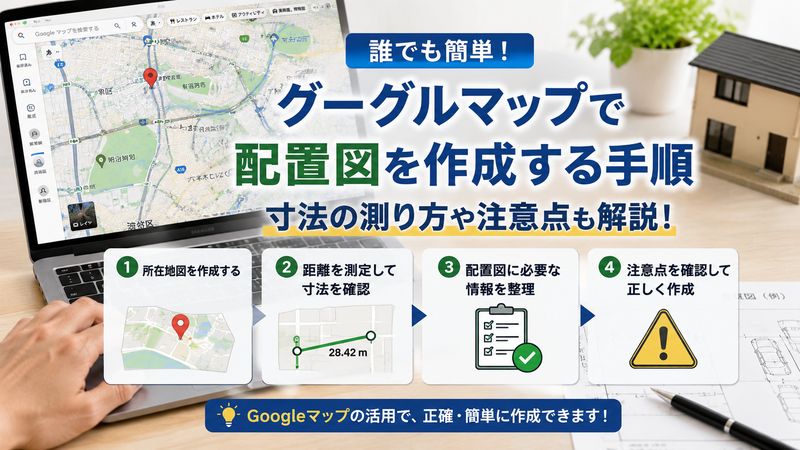 2.車庫証明の配置図をグーグルマップで作成する方法