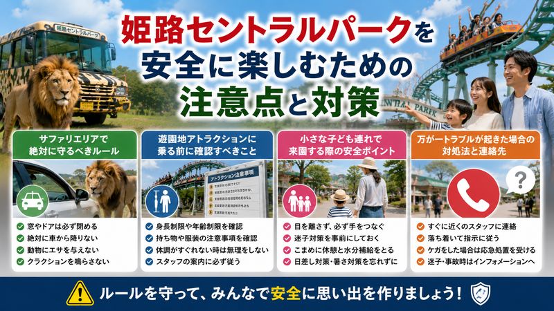 4.姫路セントラルパークを安全に楽しむための注意点と対策