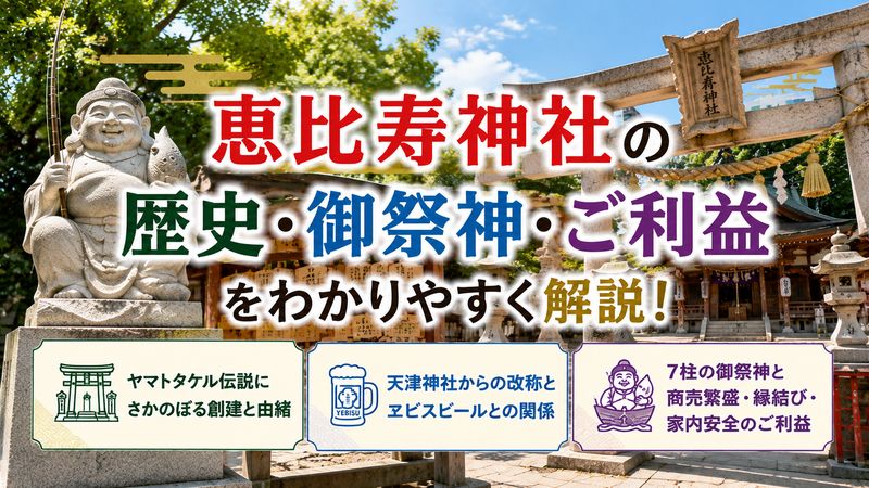 3.恵比寿神社の歴史・御祭神・ご利益を解説