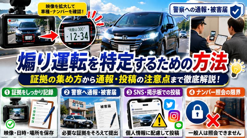 2.和歌山オデッセイの煽り運転を特定するための方法
