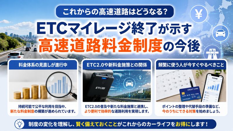 4.ETCマイレージ終了が示す高速道路料金制度の今後