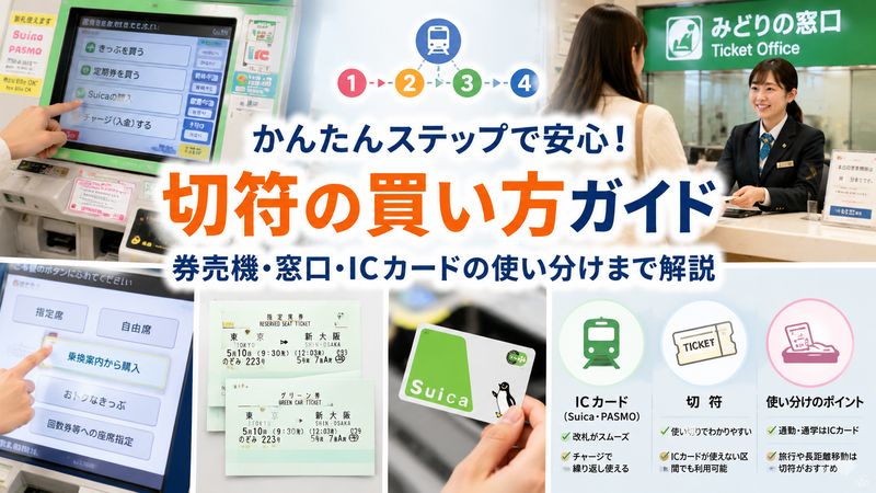 2. 切符売り場での買い方ステップガイド