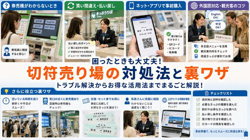 4. 切符売り場で困ったときの対処法と裏ワザ