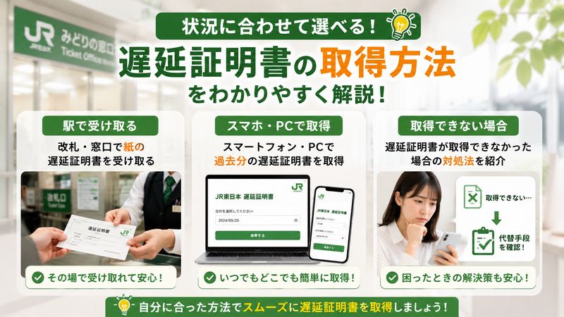 3. 遅延証明書の取得方法を状況別に解説