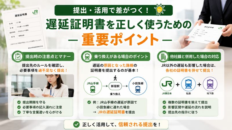 4. 遅延証明書の提出・活用で見落としがちなポイント
