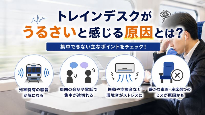 1.トレインデスクがうるさいと感じる原因
