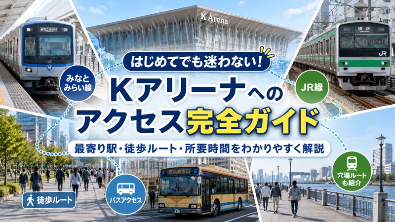 1.Kアリーナへの基本アクセス情報|最寄り駅と徒歩ルートを解説