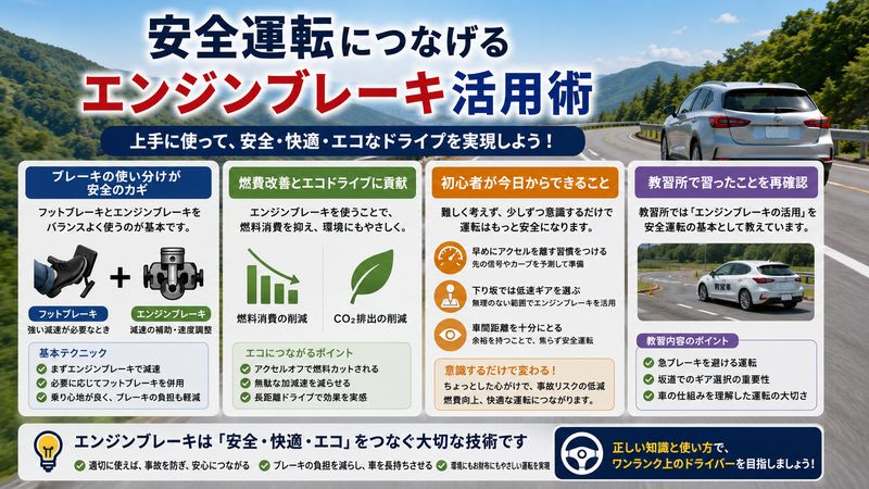 4.安全運転につなげるエンジンブレーキ活用術