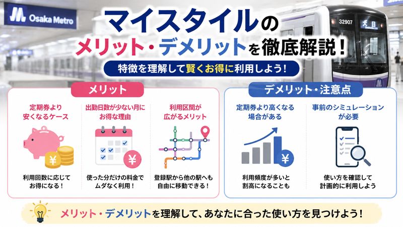 3.マイスタイルのメリット・デメリット
