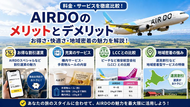 4.料金・サービス面から見るAIRDOのメリットとデメリット
