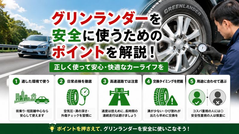 4.グリンランダーを安全に使うためのポイント